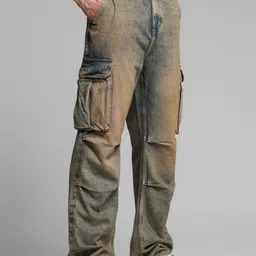 Jack & Jones Men Relaxed Fit Low-Rise Heavy Fade Jeans image 2