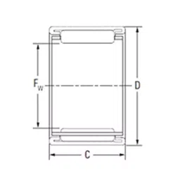 KOYO Needle Roller Bearing, Inner Dia 10 mm, Outer Dia 17 mm, Width 15 mm, BHTM1015 image 2