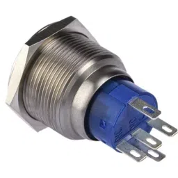 RS PRO Illuminated Push Button Switch Momentary 22.2 mm SPDT Green LED 250 V AC, 1759326 image 3