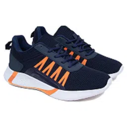BERSACHE Mesh Detailed Lace Up Sneakers - Blue image 1
