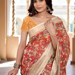 GULKEE FAB Floral Zari Saree image 2