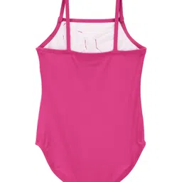 Carter's Sleeveless  V Cut Swimsuit with Bow Applique - Pink image 3