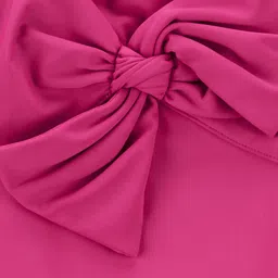 Carter's Sleeveless  V Cut Swimsuit with Bow Applique - Pink image 4