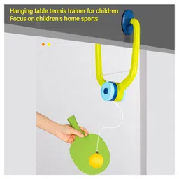 SANISHTH Hanging Table Tennis Trainer, Portable Children's Indoor Hanging Table Tennis Cute Parent Child Interaction Toy, Simple to Operate, Fun and Interactive image 3