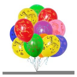 Funcart Jungle Animals Balloons Multicolor - Pack of 10 image 5