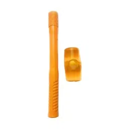 FLAMINGO ENTERPRISE Rubber Mallet 400 g Weight Round Shape with Fiber Handle Orange, FM-227 image 3