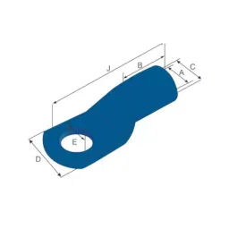 Braco Heavy Duty Tube Terminal Long Barrel Copper 185-12.7 mm², CT-89 image 2
