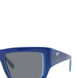 Off-White Unisex Grey Lens & Blue Square Sunglasses with image 3