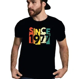 Tantra Since 1977 Typography Printed Cotton T-shirt-picture-49