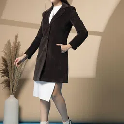 PROTEX Single Breasted Lapel Collar Winter Wear Overcoat image 5