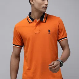 U.S. Polo Assn. Polo Collar Pure Cotton Slim Fit T-shirt image 4