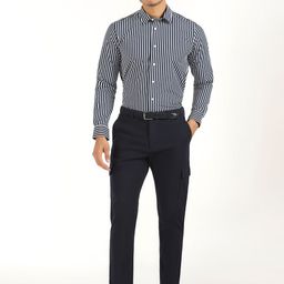 Blackberrys Striped Spread Collar Slim Fit India Slim Formal Shirt-picture-44