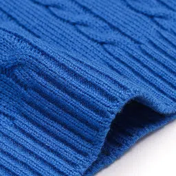 Honeyhap Girls Cable Knit Round Neck Long Sleeves Pullover image 3