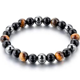 Divine souvenirs Unisex Artificial Beaded Elasticated Bracelet-picture-6
