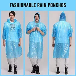 Allextreme Poncho Raincoat Random Color One Size for Men, Women, Boys & Girls, ‎RAIN_CARD (Set of 5) image 4