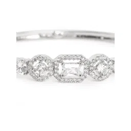 Nuyug American Diamond Crown Spark Silver Bracelet image 4
