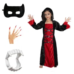kaku fancy dresses Kaku Fancy Halloween Theme Costume Set -  Black & Red-picture-28