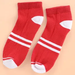 Pine Kids Cotton Ankle Length Socks With Silvadur Antimicrobial Finish Stripes Design Pack Of 5 (Color May Vary) image 2