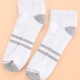 Pine Kids Cotton Ankle Length Socks With Silvadur Antimicrobial Finish Stripes Design Pack Of 5 (Color May Vary) image 4