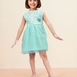 Toonyport Girls Self Design Printed Fit & Flare Dress-picture-16