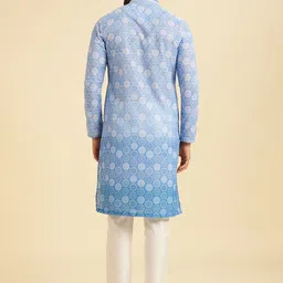 Manyavar Men Ethnic Motifs Embroidered Kurta with Pyjamas image 2