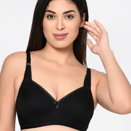 Bodycare Beige & Black Solid Non-Wired Non Padded Everyday Bra image 2