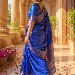 ZIKARAA Woven Design Zari Handloom Saree image 2