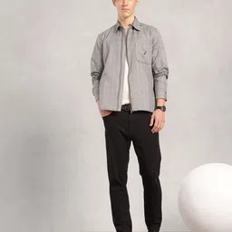 Nautica Classic Fit Tartan Checked Cotton Linen Casual Shirt image 5