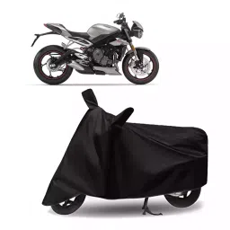 Auto Pearl Bike Cover for Triumph Street Triple RS BS6 (Black)-picture-18