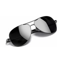 HAYDEN haiza Unisex Black Lens & Black Round Sunglasses with-image-47