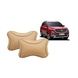 Auto Pearl Beige Dots CV Car Neck Rest Pillow Compatible for MG Hector-picture-34