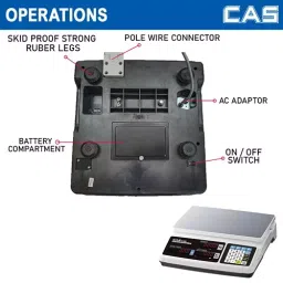 CAS PR Plus Bench-6kg 6 Kg Digital Weighing Machine image 4