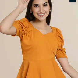 Mast & Harbour Women Solid Regular Long Sleeves Top-picture-32