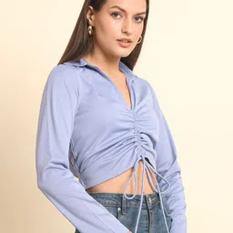 CORSICA Crepe Crop Top image 2