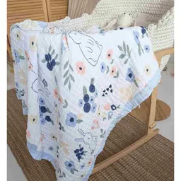 Baby Muslin Organic Cotton Super Soft Absorbent Muslin 6 Layer Blanket - FLOWER-image-72