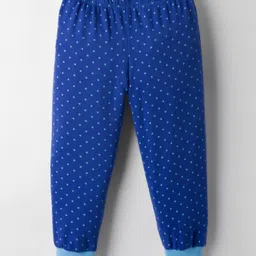 Kidi Wav Pack Of 4 Solid Polka Dots & Cheetah Printed Pajamas - Multi Colour image 2