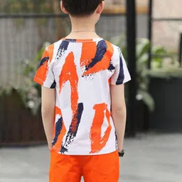 Bold N Elegant Boys Printed T-shirt with Shorts image 5