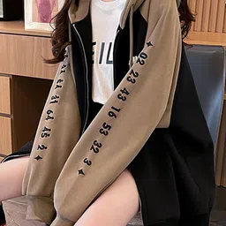 JC Mode Women Typography Colourblocked Puffer Jacket image 4