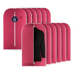Kuber Industries Pink 12 Pieces Suit Organiser-picture-8