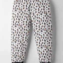 Kidi Wav Pack Of 4 Solid Polka Dots & Cheetah Printed Pajamas - Multi Colour image 5