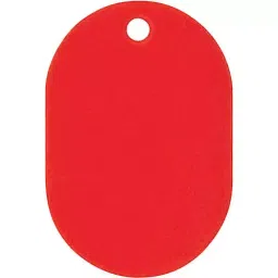 AS ONE Number Tag Large No Number L Size Styrene White (Set of 50 pcs)-picture-10