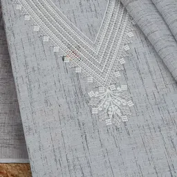 Soch Printed Linen Unstitched Dress Material image 4