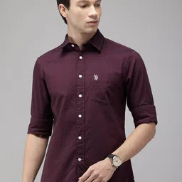 U.S. Polo Assn. Tailored Fit Pure Cotton Casual Shirt-image-9