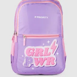 Priority Girls Typography Printed Backpack 38 L-picture-5