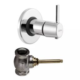 CERA Ripple Stop Cock Exposed Part and Concealed Part, F1017351 + F4050502 (Set of 2 Pcs)-picture-32