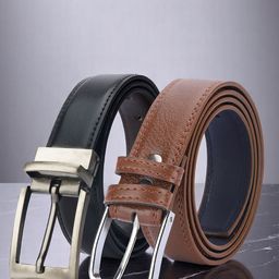 Provogue Men Pack of 2 Reversible Formal Belt-picture-6