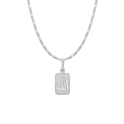 Metronaut 92.5 Sterling Silver Allah Pendant With Chain-picture-57