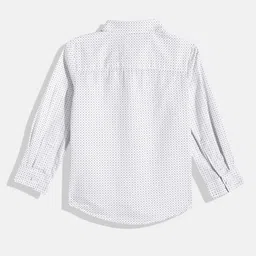 Allen Solly Junior Boys Standard Micro Ditsy Printed Pure Cotton Casual Shirt image 2