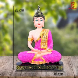 Aura Pink Buddha Idol Showpiece-image-67