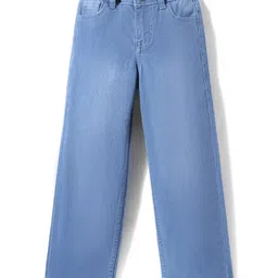 Pine Kids Denim Full Length Washed Jeans - Light Blue-picture-10